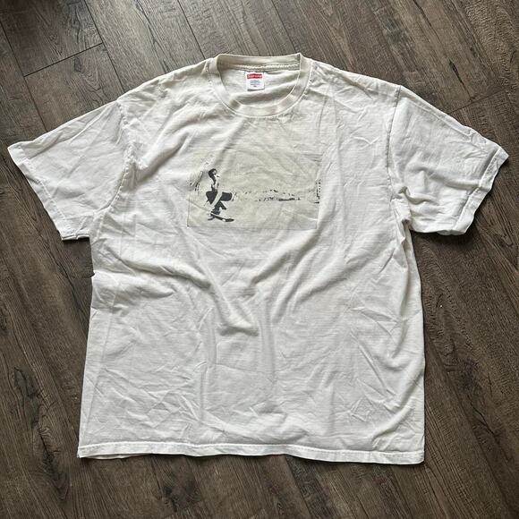 Supreme White Dylan Rieder Foundation Graphic Skate Tee - Picture 1 of 8
